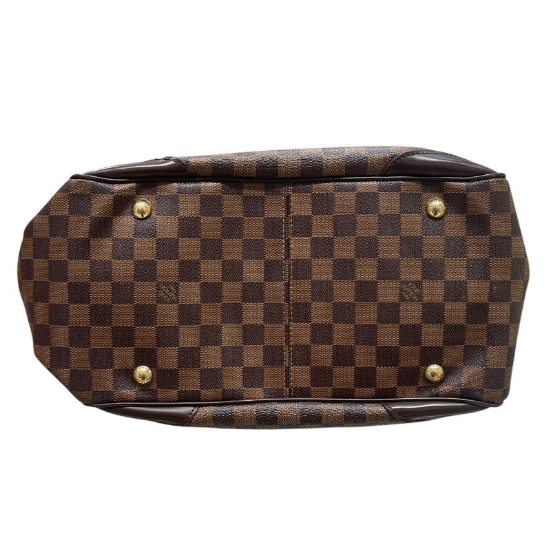 LOUIS VUITTON 路易威登 N41118 VERONA MM 棋盤格肩背包 PVC帆布 棋盤格 棕色 金釦-2