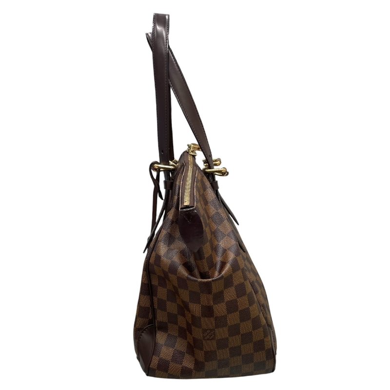 LOUIS VUITTON 路易威登 N41118 VERONA MM 棋盤格肩背包 PVC帆布 棋盤格 棕色 金釦-3