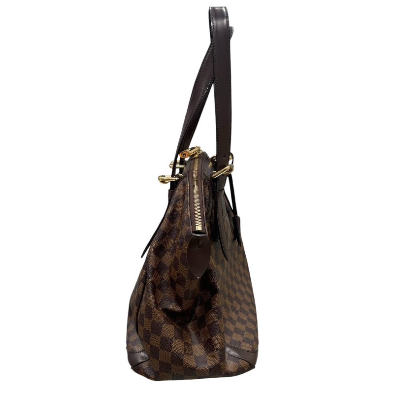 LOUIS VUITTON 路易威登 N41118 VERONA MM 棋盤格肩背包 PVC帆布 棋盤格 棕色 金釦-4