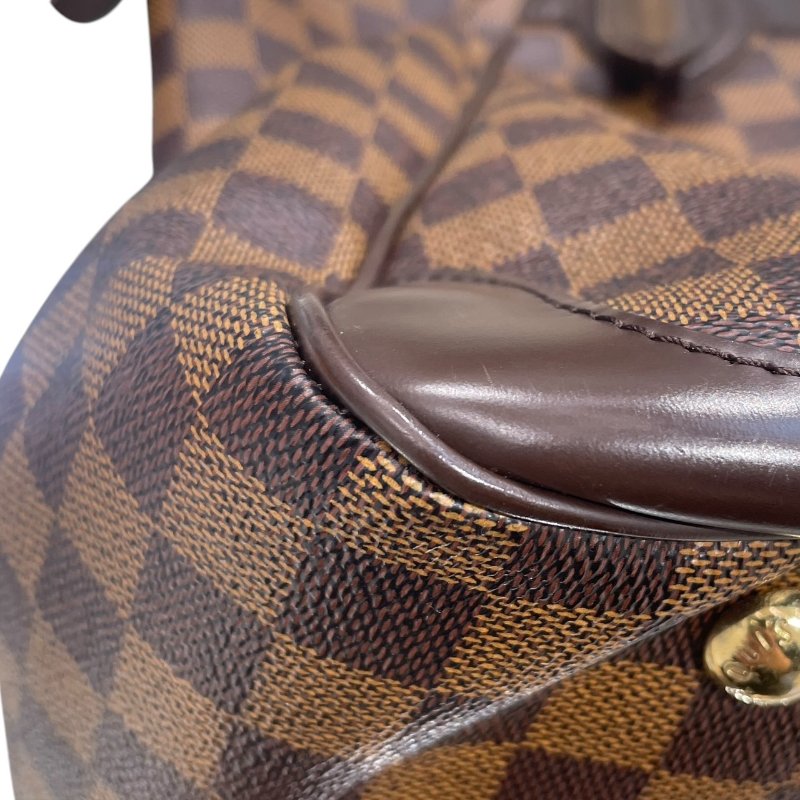 LOUIS VUITTON 路易威登 N41118 VERONA MM 棋盤格肩背包 PVC帆布 棋盤格 棕色 金釦-7