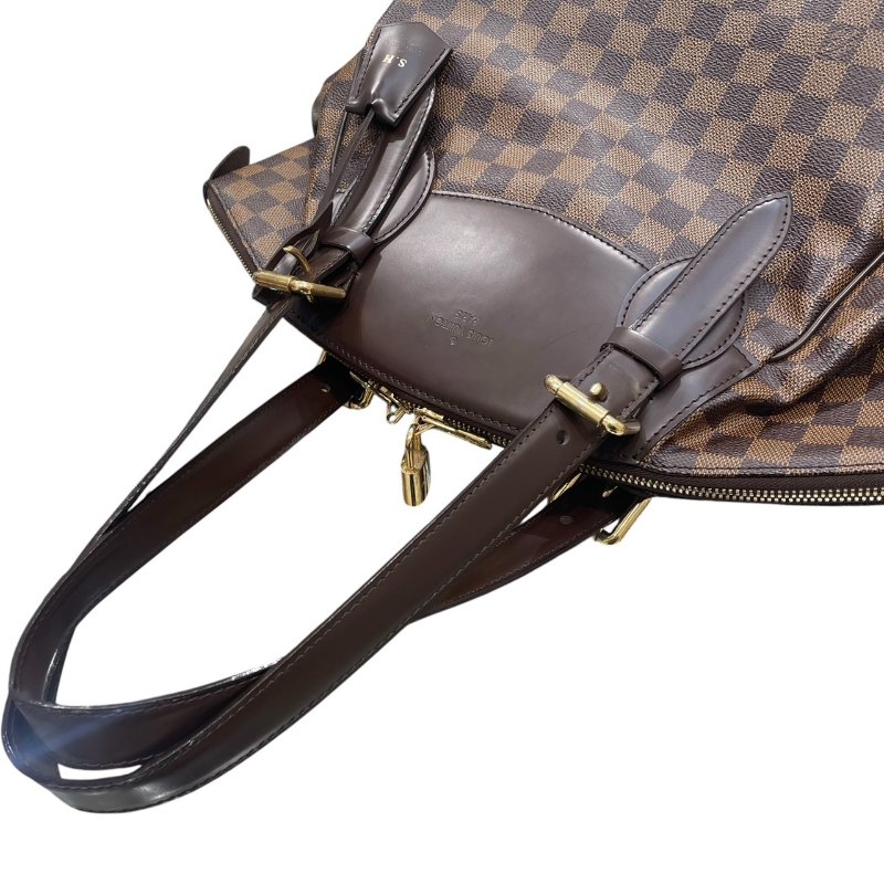 LOUIS VUITTON 路易威登 N41118 VERONA MM 棋盤格肩背包 PVC帆布 棋盤格 棕色 金釦-9