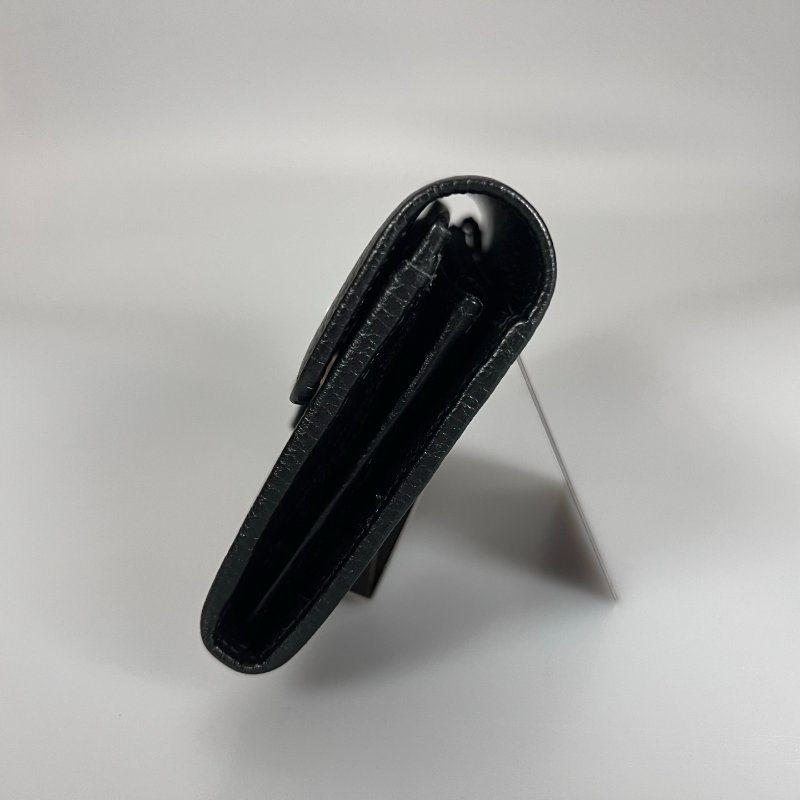 GUCCI 615524 黑鐵牌掀蓋長夾-2