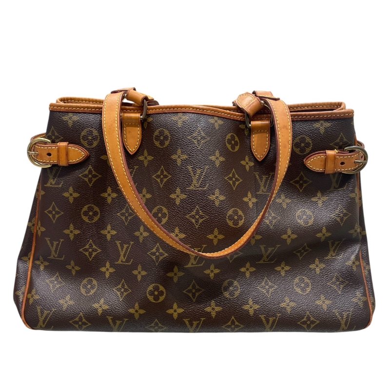 LOUIS VUITTON 路易威登 M51154 BATIGNOLLES HORIZONTAL 老花肩背包 PVC帆布 老花 棕色 金釦-0