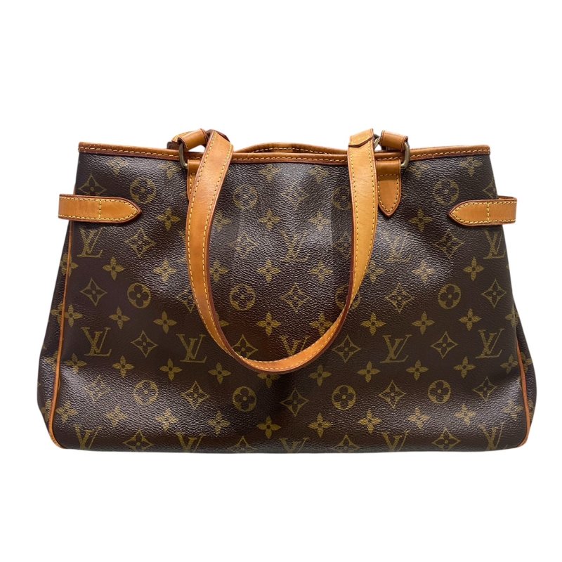LOUIS VUITTON 路易威登 M51154 BATIGNOLLES HORIZONTAL 老花肩背包 PVC帆布 老花 棕色 金釦-1