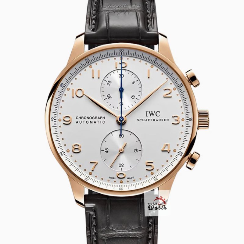 【大眾名錶】IWC萬國 IW371480 大葡萄牙 2013/01 18K玫瑰金 白色數字面盤 原廠錶帶錶扣 錶徑41mm 自動上鍊 大眾名錶G279-0