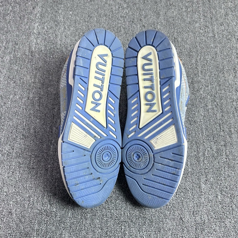 Louis Vuitton 路易威登 LV 藍色棋盤格 牛仔 Trainer 休閒鞋 尺碼：42碼 8碼 成色：96新-7