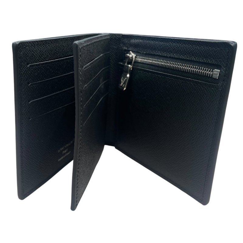 LOUIS VUITTON 路易威登 N60053 AMERIGO 雙折短夾 PVC帆布 棋盤格 灰色 銀釦-10