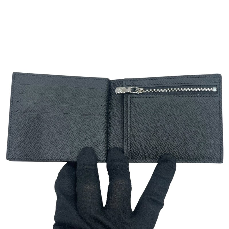 LOUIS VUITTON 路易威登 N60053 AMERIGO 雙折短夾 PVC帆布 棋盤格 灰色 銀釦-12
