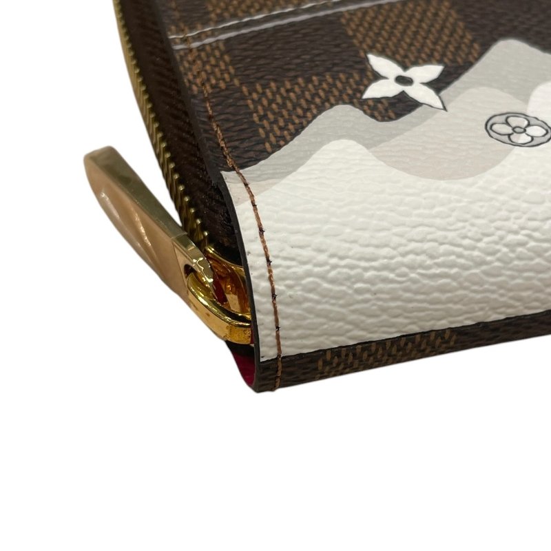 LOUIS VUITTON 路易威登 N60257 ZIPPY WALLET 拉鍊長夾 PVC帆布 VIVIENNE棋盤格 棕色 金釦-8