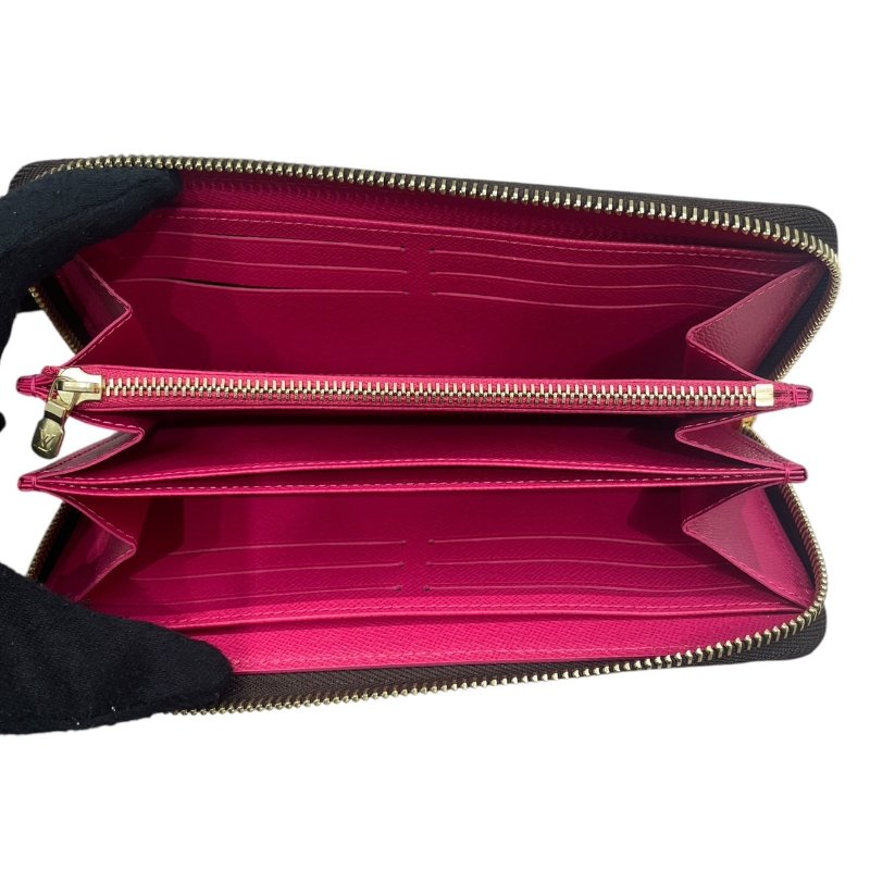 LOUIS VUITTON 路易威登 N60257 ZIPPY WALLET 拉鍊長夾 PVC帆布 VIVIENNE棋盤格 棕色 金釦-11