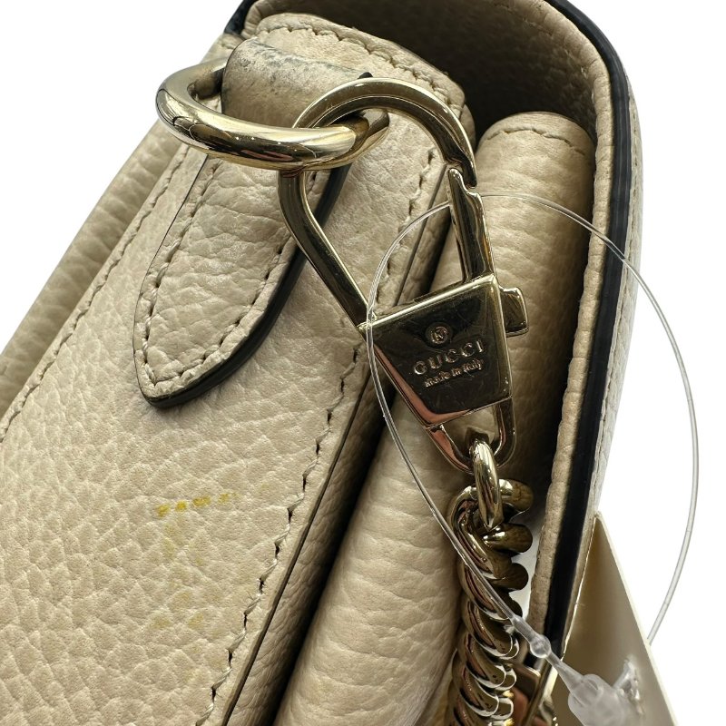 【美收精品】Gucci 白色肩背包 C-449【隔月月中將轉賣至日本 上架期限30天】-5