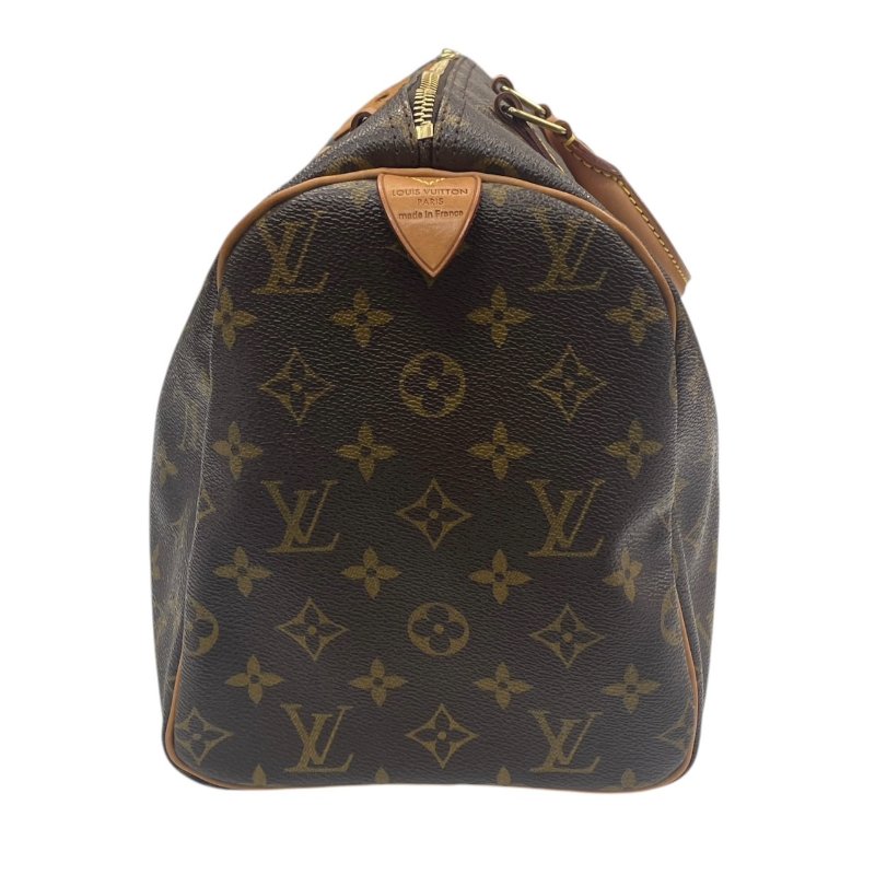 LOUIS VUITTON 路易威登 M41526 SPEEDY 30 波士頓包 PVC帆布 老花 棕色 金釦-2
