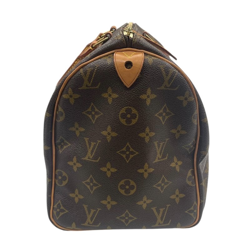 LOUIS VUITTON 路易威登 M41526 SPEEDY 30 波士頓包 PVC帆布 老花 棕色 金釦-3