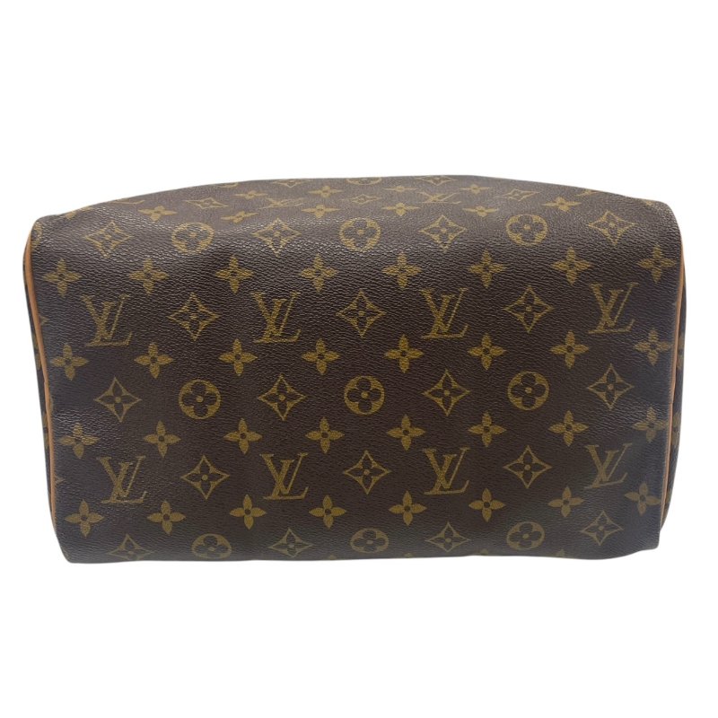 LOUIS VUITTON 路易威登 M41526 SPEEDY 30 波士頓包 PVC帆布 老花 棕色 金釦-4