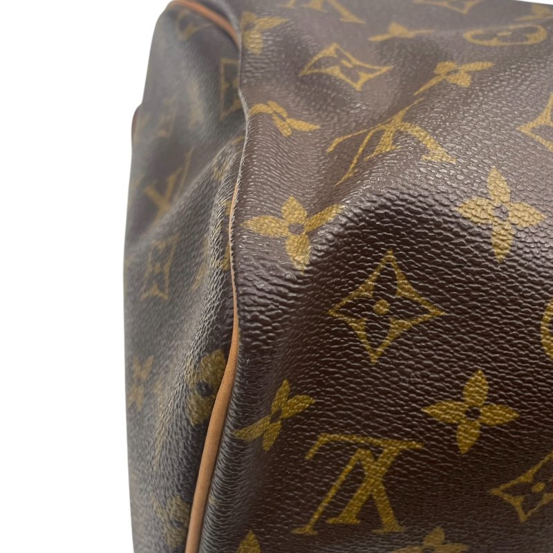LOUIS VUITTON 路易威登 M41526 SPEEDY 30 波士頓包 PVC帆布 老花 棕色 金釦-5