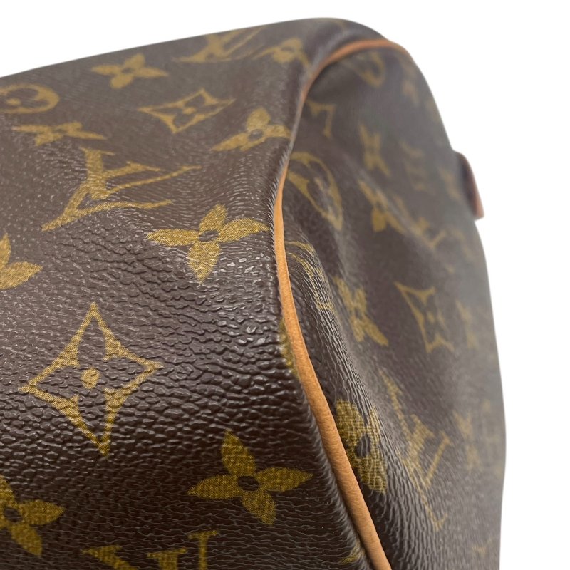 LOUIS VUITTON 路易威登 M41526 SPEEDY 30 波士頓包 PVC帆布 老花 棕色 金釦-6