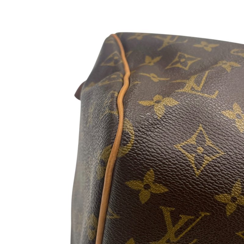 LOUIS VUITTON 路易威登 M41526 SPEEDY 30 波士頓包 PVC帆布 老花 棕色 金釦-7