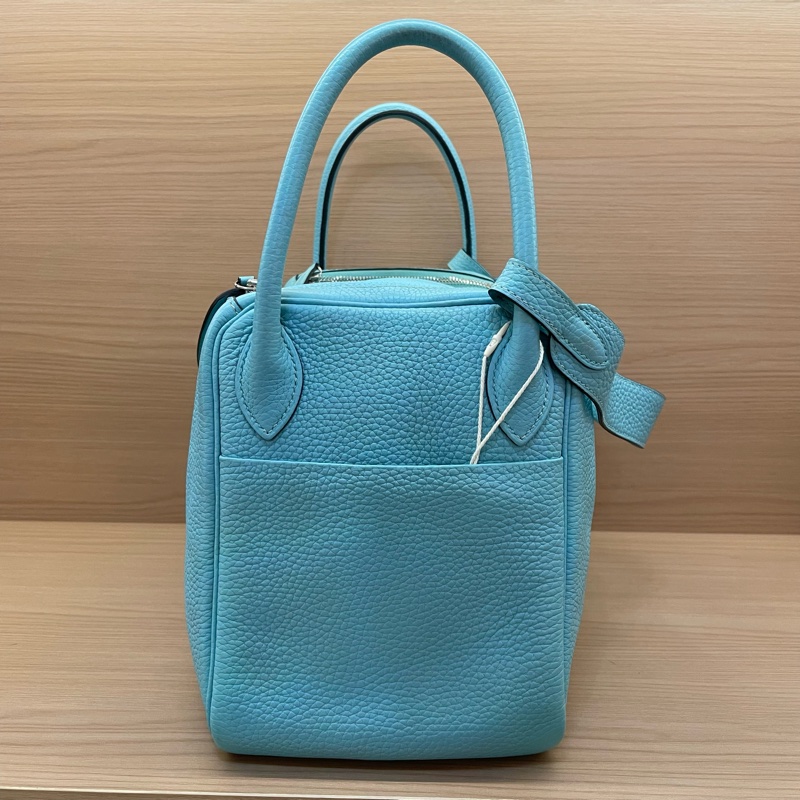 Hermes Lindy30 马卡龙蓝 銀扣 TC 2015年  T刻 無附件-3