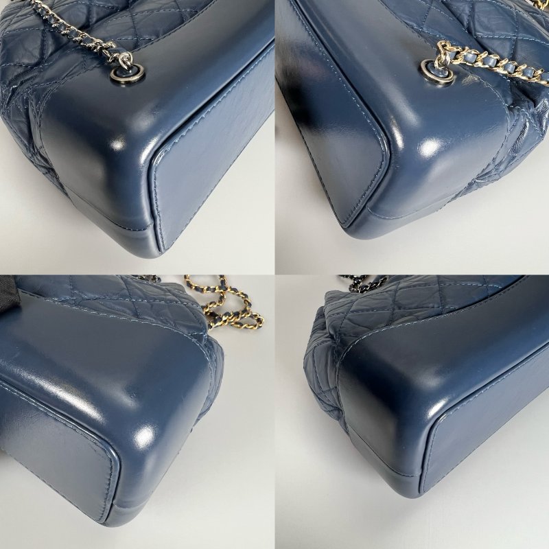 CHANEL 流浪後背包小號 藍 24開-8