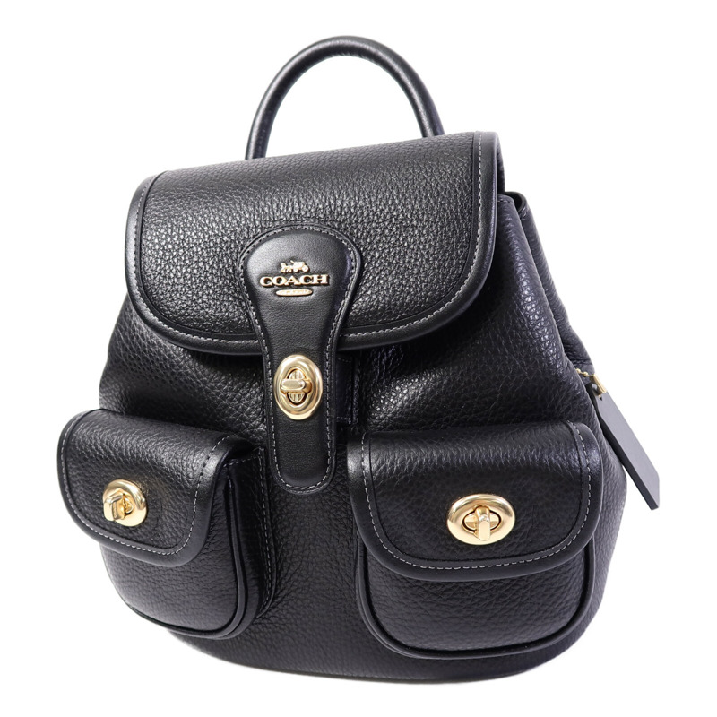 COACH 牛皮皮革Backpack背包-2