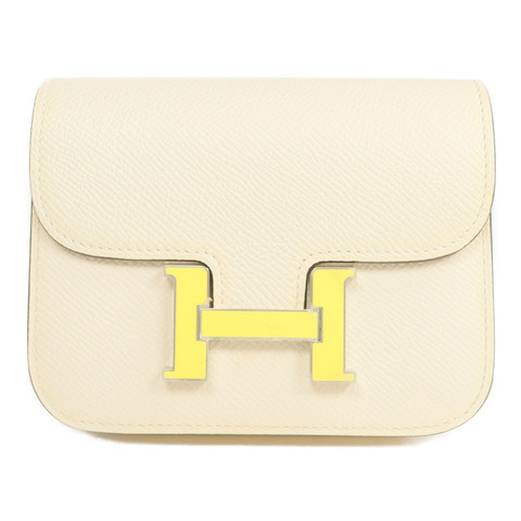 HERMES Epsom皮革Constance Slim Wallet錢包Nata