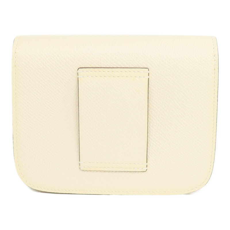 HERMES Epsom皮革Constance Slim Wallet錢包Nata-1