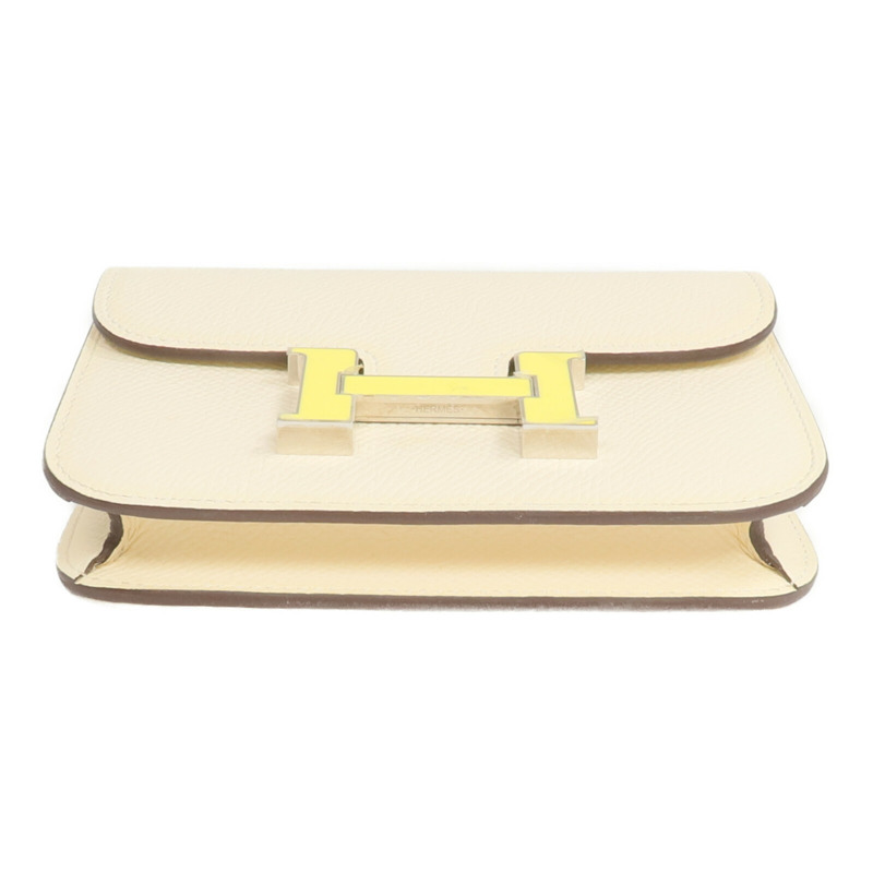 HERMES Epsom皮革Constance Slim Wallet錢包Nata-5