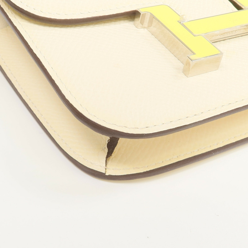 HERMES Epsom皮革Constance Slim Wallet錢包Nata-8