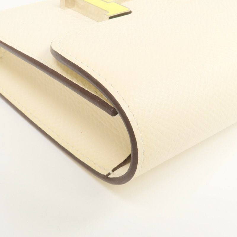 HERMES Epsom皮革Constance Slim Wallet錢包Nata-9