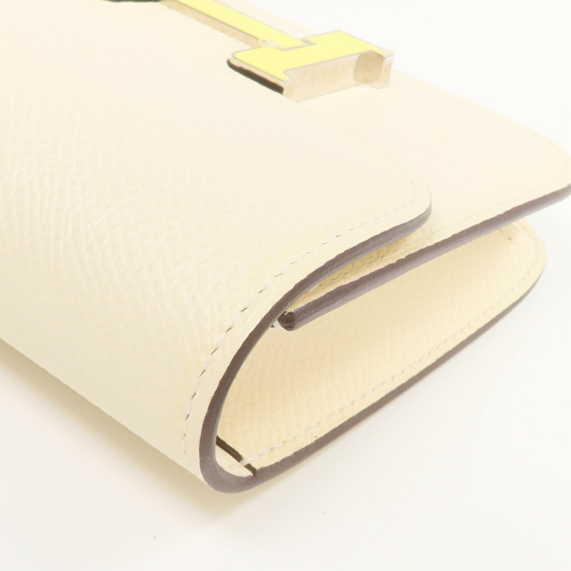 HERMES Epsom皮革Constance Slim Wallet錢包Nata-10