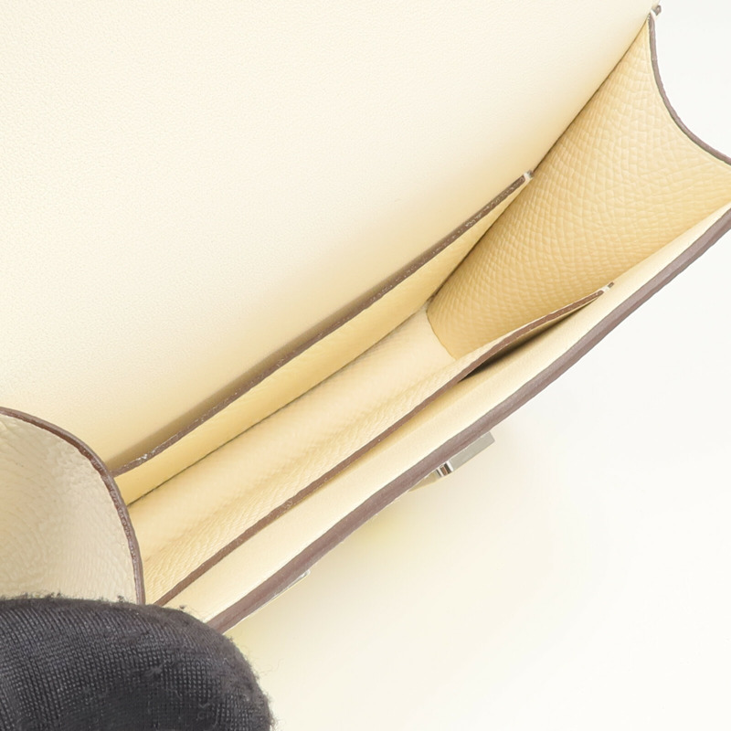 HERMES Epsom皮革Constance Slim Wallet錢包Nata-11