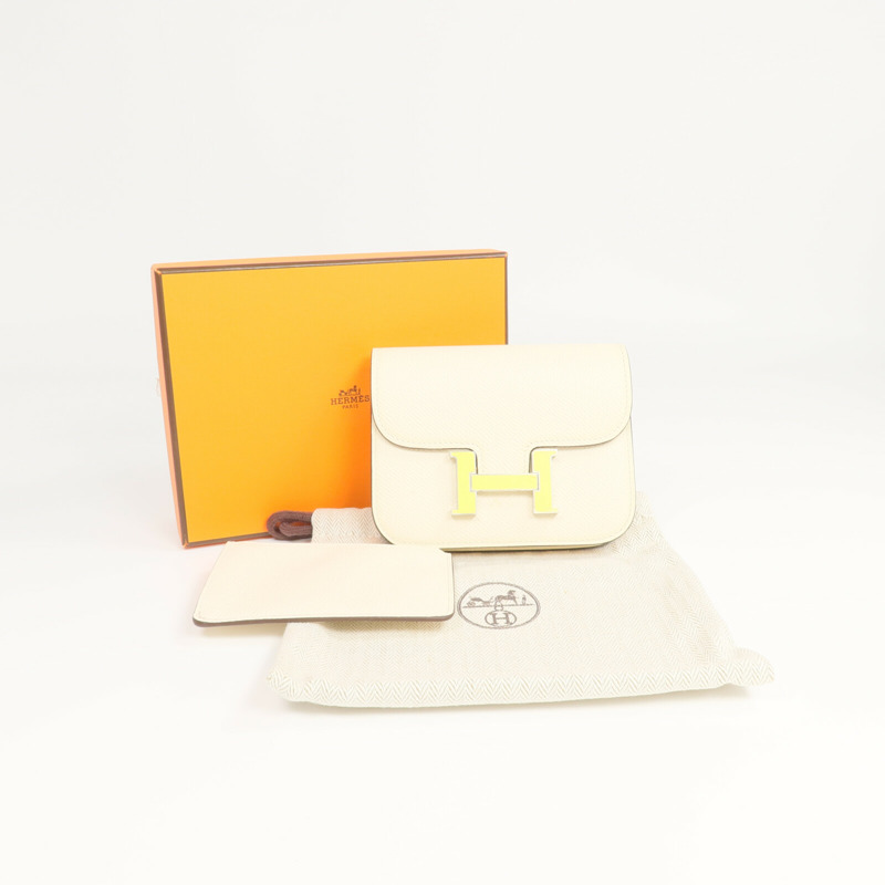 HERMES Epsom皮革Constance Slim Wallet錢包Nata-16