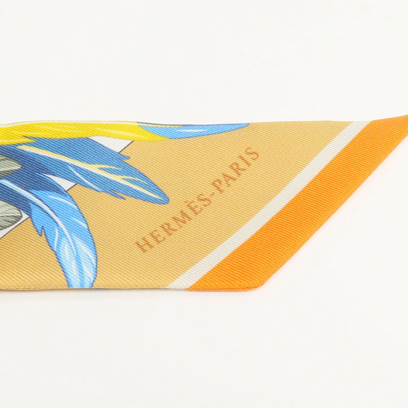 HERMES 絲質Twilly絲巾-4