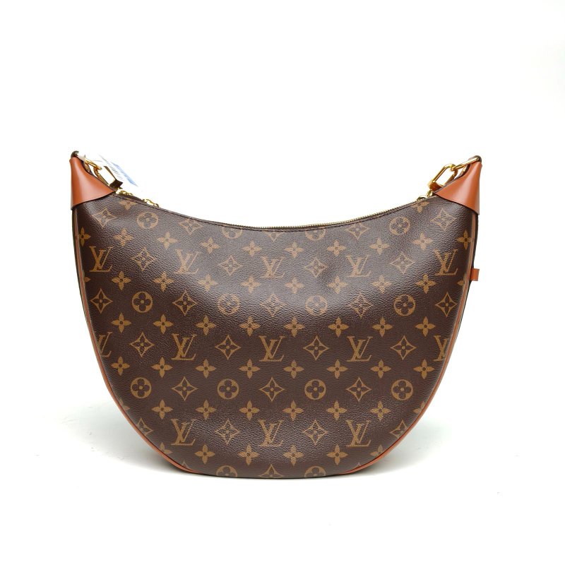 LOUIS VUITTON LoopHobo大豌豆月亮包老花PVC晶片肩背包-2