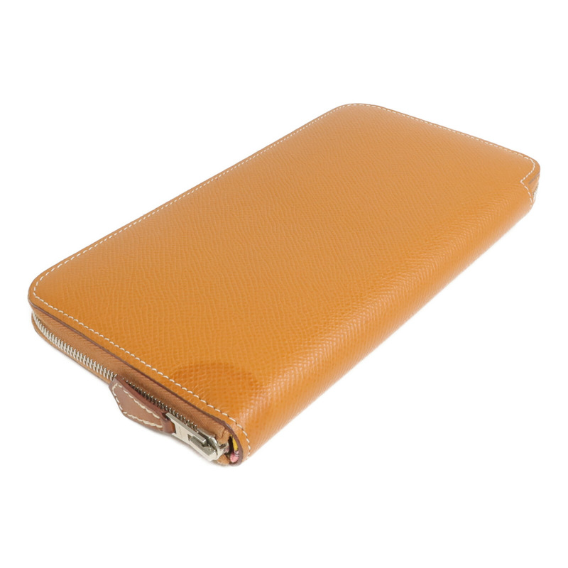 HERMES Epsom皮革Silk'In Long Wallet長錢包Gold-3