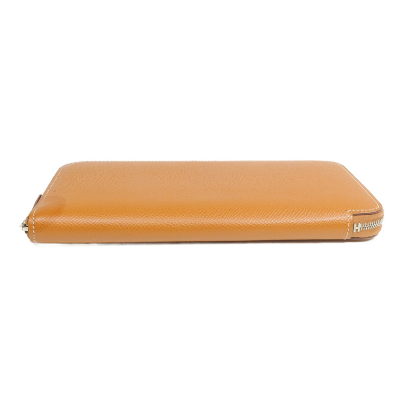 HERMES Epsom皮革Silk'In Long Wallet長錢包Gold-5