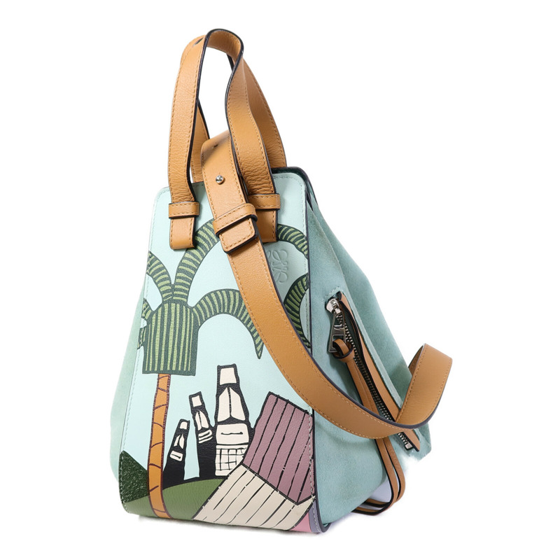 LOEWE 牛皮皮革Hammock Loewe x Ken Price肩背袋-2