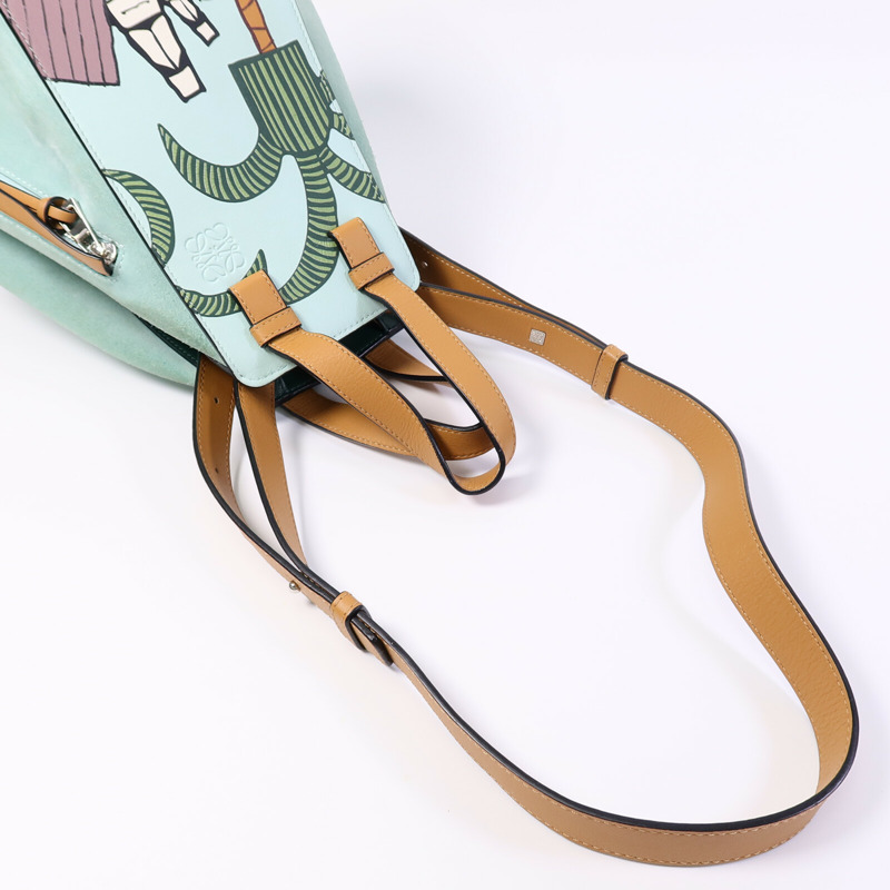 LOEWE 牛皮皮革Hammock Loewe x Ken Price肩背袋-8