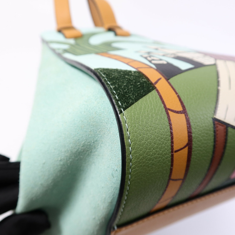 LOEWE 牛皮皮革Hammock Loewe x Ken Price肩背袋-10
