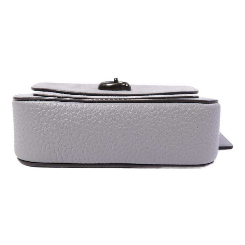 COACH 麂皮皮革Chain Shoulder Bag鏈帶肩背袋-3