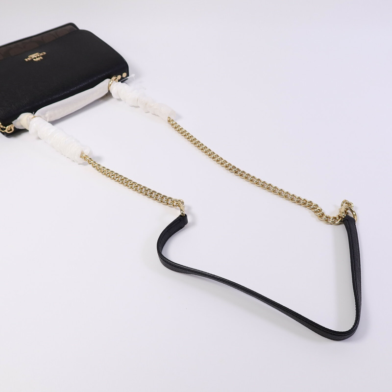 COACH 牛皮皮革Chain Shoulder Bag鏈帶肩背袋-7