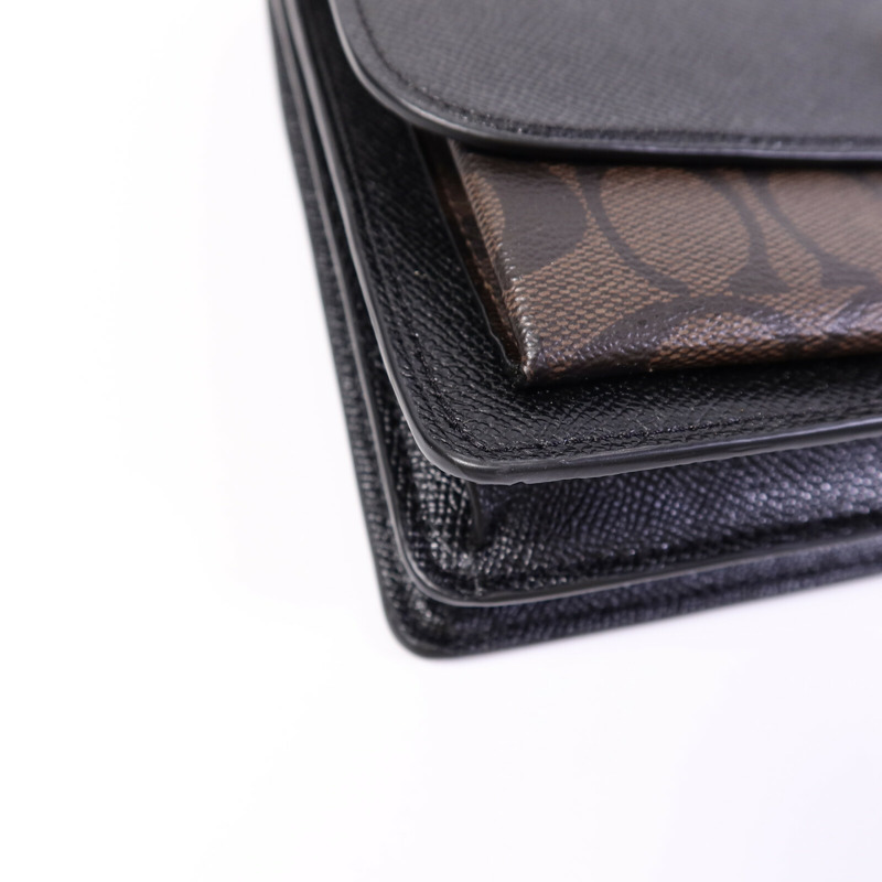 COACH 牛皮皮革Chain Shoulder Bag鏈帶肩背袋-10
