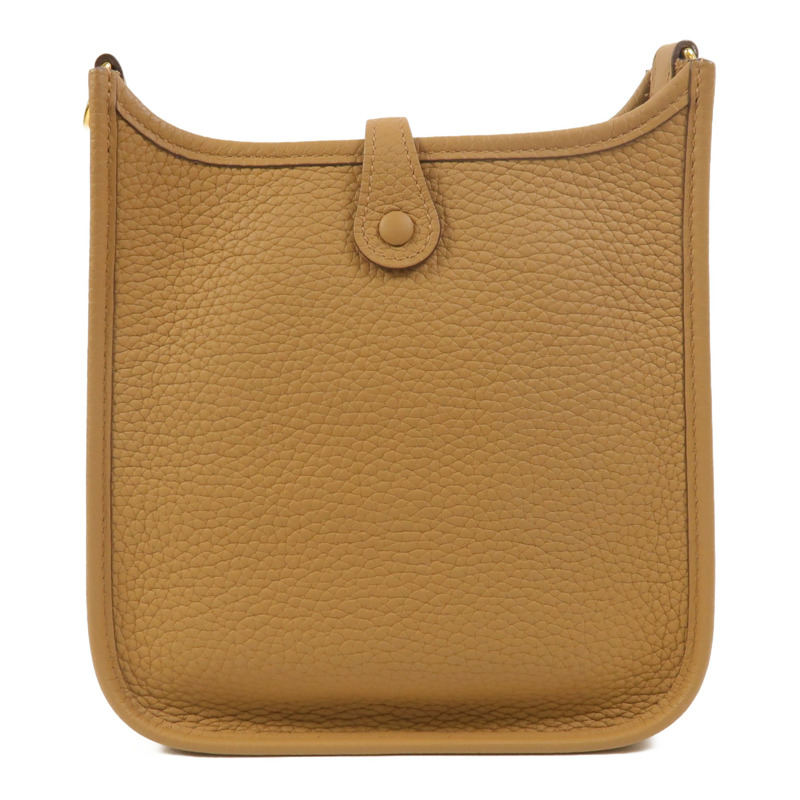 HERMES Clemence皮革Evelyne TPM肩背袋Biscuit-1