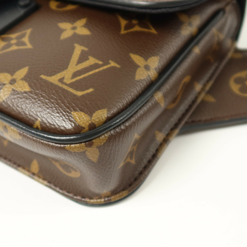 LOUIS VUITTON Monogram S Lock Messenger肩背袋-10