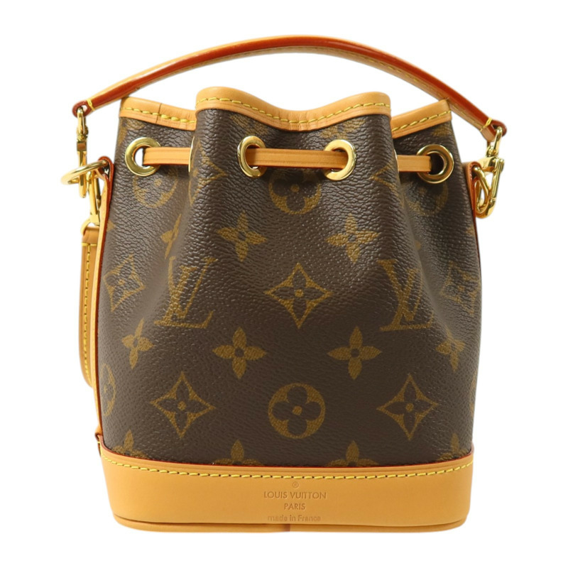 LOUIS VUITTON Monogram Nano Noe金扣手挽肩背兩用袋-1