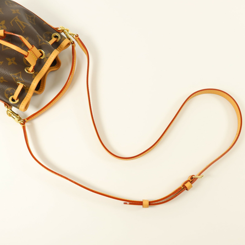LOUIS VUITTON Monogram Nano Noe金扣手挽肩背兩用袋-6