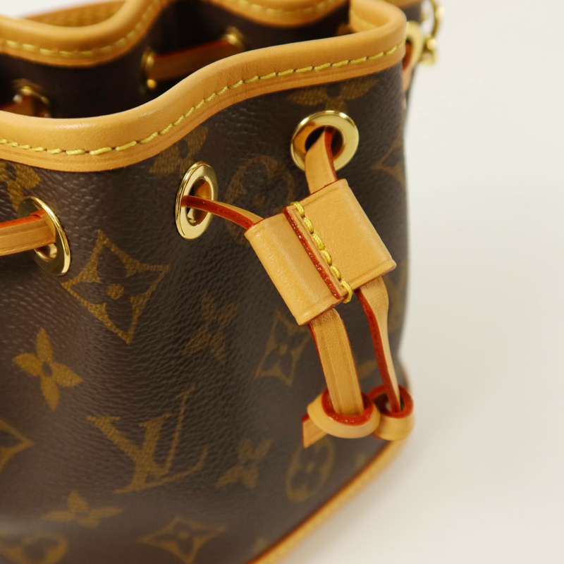 LOUIS VUITTON Monogram Nano Noe金扣手挽肩背兩用袋-7