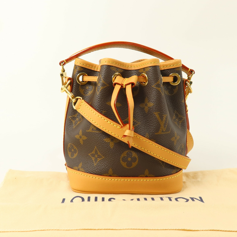 LOUIS VUITTON Monogram Nano Noe金扣手挽肩背兩用袋-8