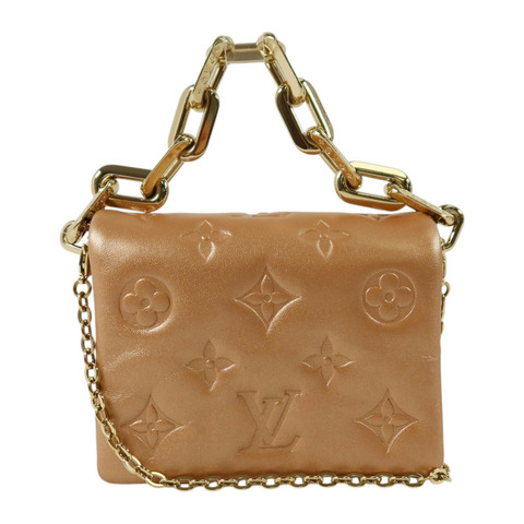 LOUIS VUITTON Monogram Embossed Coussin Belt Bag金扣手挽/腰包兩用袋