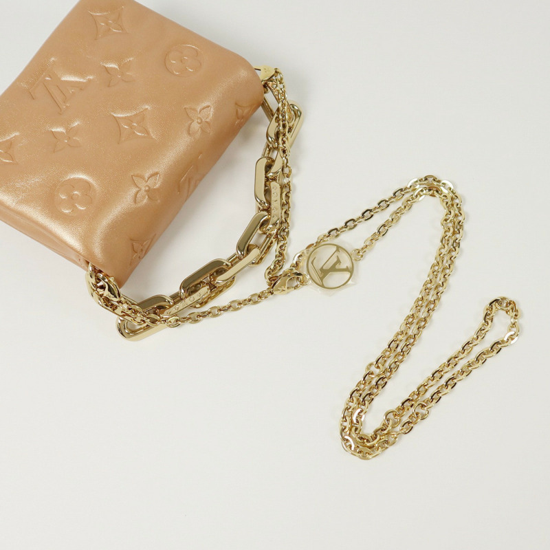 LOUIS VUITTON Monogram Embossed Coussin Belt Bag金扣手挽/腰包兩用袋-6